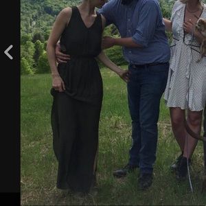 Dark green lightweight Zara maxi dress